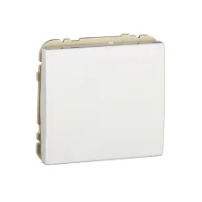 Вимикач 1кл. прохідний Efapel Apolo 10АХ, 250V білий глянцевий