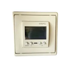Термостат програматор для теплої підлоги Efapel Apolo, 250 V/16A слонова кістка