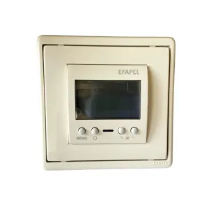 Термостат програматор для теплої підлоги Efapel Apolo, 250 V/16A слонова кістка