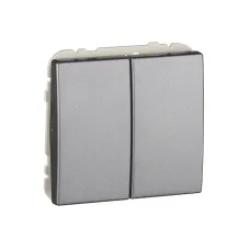 Вимикач жалюзі Efapel Apolo металік графітовий