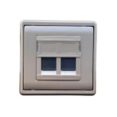 Розетка PC 2-на Efapel Apolo RJ45 5e шампань