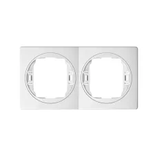 Рамка 2-на вертик. Aling-Conel EON, білий-білий