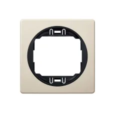 Рамка 1-на Aling-Conel EON, 80*80 беж-чорний