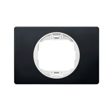 Рамка 1-на Aling-Conel EON, 80*120 чорний матовий-білий