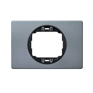 Рамка 1-на Aling-Conel EON, 80*120 античне срібло-чорний