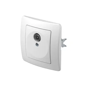 Розетка телев. базова TVR 0dB ТЕМ EKONOMIK КЕ10PW без рамки, біла