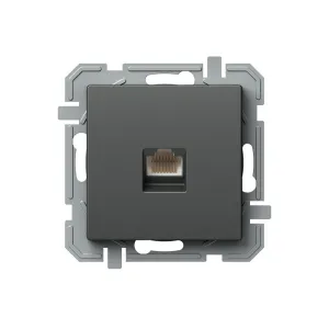Розетка комп'ютерн. RJ45 Cat 5e TEM LOGIQ, антрацит