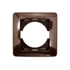 Рамка один. ТЕМ EKONOMIK OE10CB шоколад
