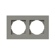 Рамка 2-на універс TEM LOGIQ FLAT, титан