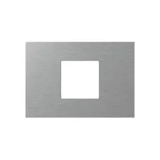 Рамка 2/3М TEM MODUL EDGE метал срібний