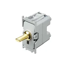 Вимикач кнопковий жалюзевий 1-кл 16А TEM MODUL 1M золотий