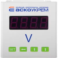 Вольтметр цифровий  600В 80х80  модель ЦВ-8 AС