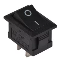 Перемикач 1 клав. чорний  KCD1-101 B/B