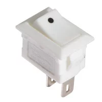 Перемикач 1 клав. Білий KCD5-101 WH/WH