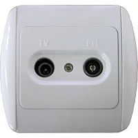Розетка e.install.stand.815TM TV+радіо з рамкою
