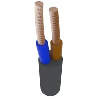 Провід ПВС чорний 2х0,75 EUROPAN CABLE Відрізок 32м