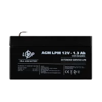 Акумулятор AGM LPM 12V - 1.3 Ah
