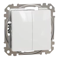 Двоклавішний перемикач Білий Sedna Design Schneider Electric SDD111108