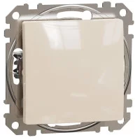 Одноклавішний перемикач Бежевий Sedna Design Schneider Electric SDD112106