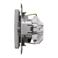 Розетка з заземленням та зі шторками Алюміній Sedna Design Schneider Electric SDD113022